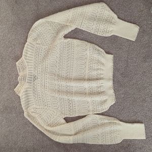 Zara Crochet Boho Knit Top